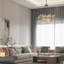 Lustre rond en cristal véritable 31,5 "K9-1385962260