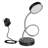 Adjustable Gooseneck LED Desk Lamp, 360° Flexible Neck, Eye-Care Lighting, 4000K Cool White Night Light, for Home Office, Study, Reading, ETL Listed