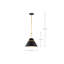 Luminaire suspendu conique à 1 lumière Maricarmen-88590702-88590703