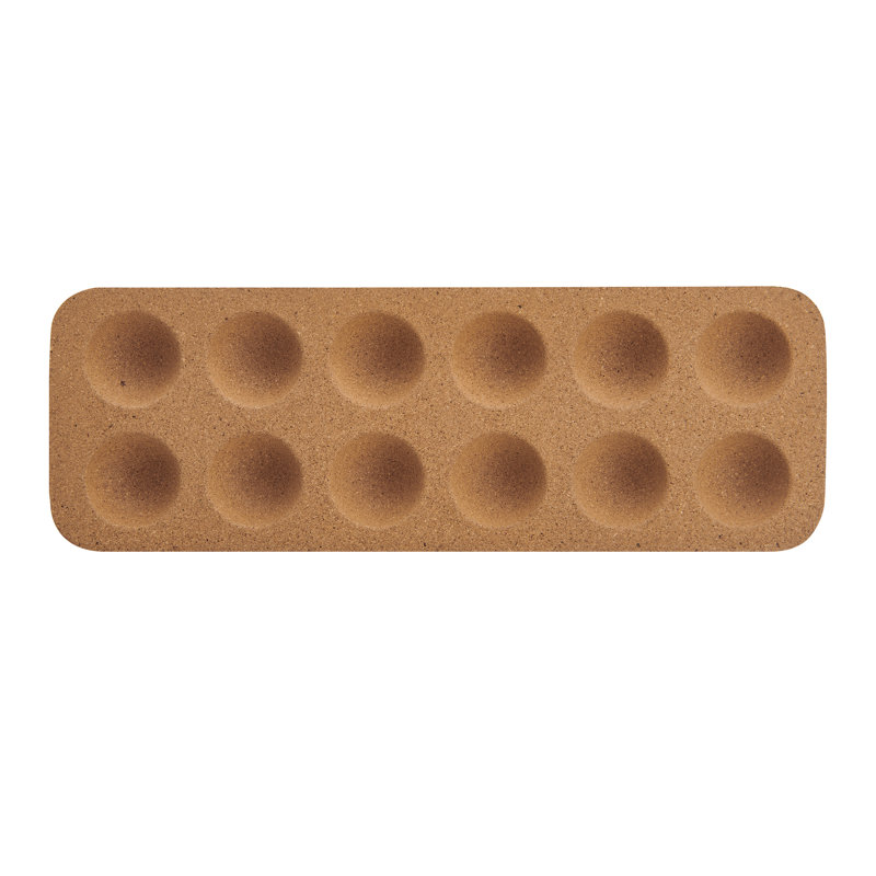 KitchenCraft Idilica Cork Egg Holder, 30 x 10cm