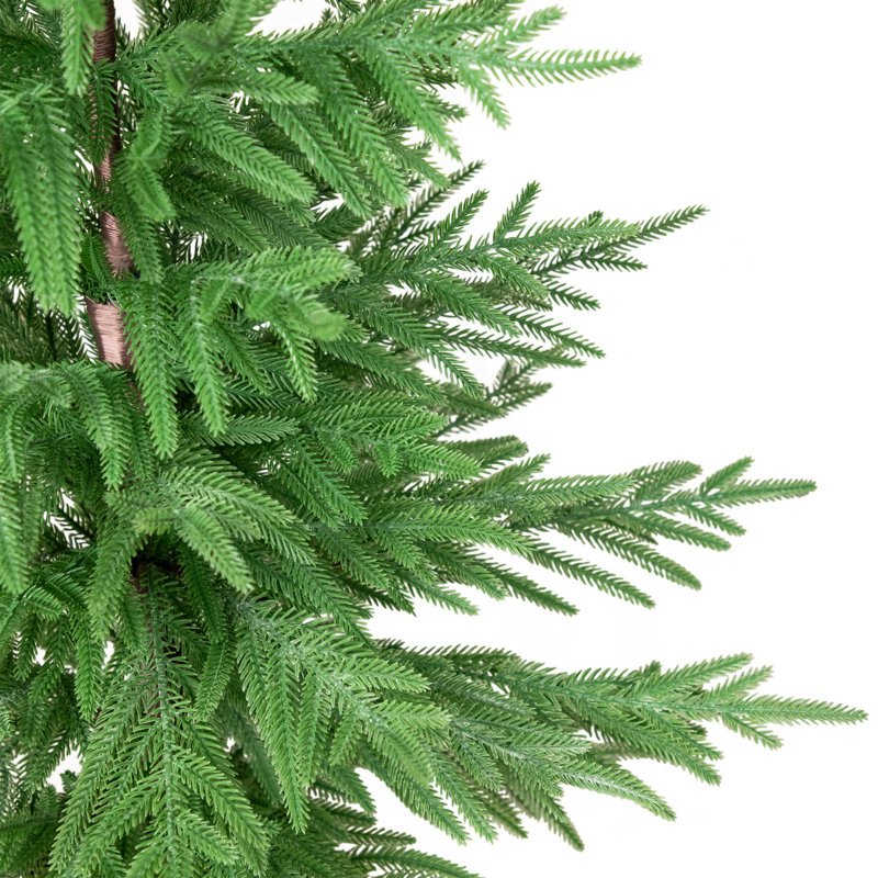 Arbre de Noël artificiel en forme de pin moyen Norfolk, 4 pi, non éclairé