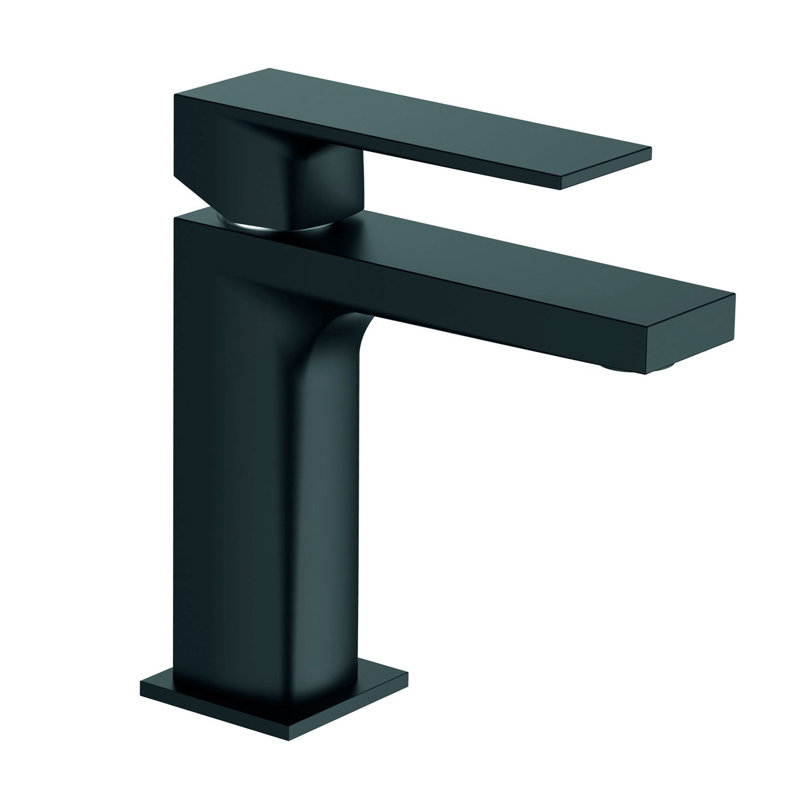 Robinet pour salle de bain à un trou Kala, Noir, Non
