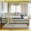 Lit de jour en coton Dreamy avec 2 tiroirs et lattes de bois, taille simple-1105164866