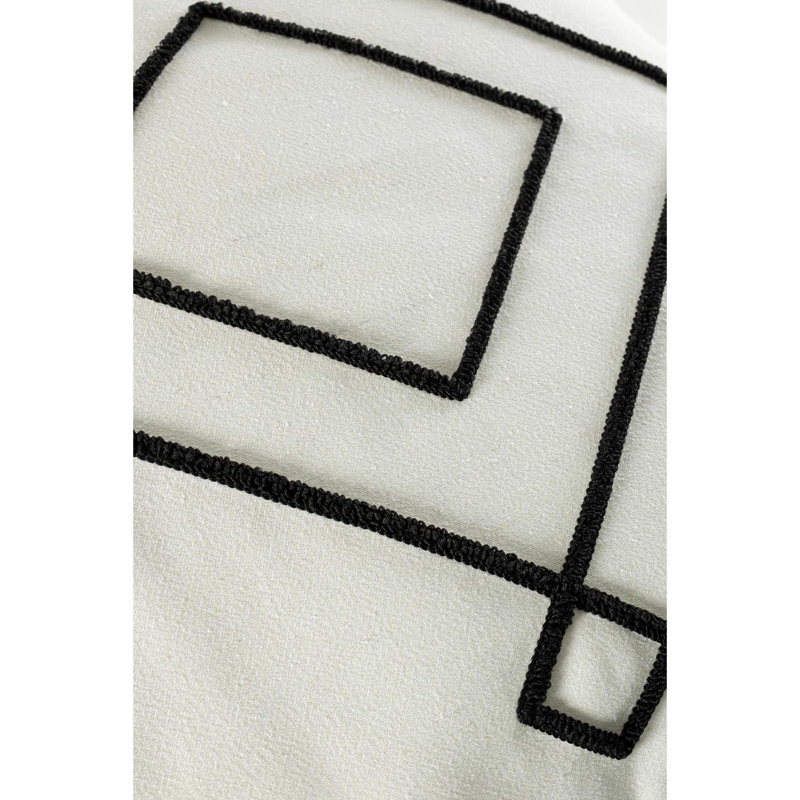 Premium Black Linen Cushion, 16.9 x 16.9 inches | 100% Natural Linen Fabric, Soft and Durable | Ideal for Home Décor, Sofa, and Chair | Stylish Comfort for Living Room and Bedroom