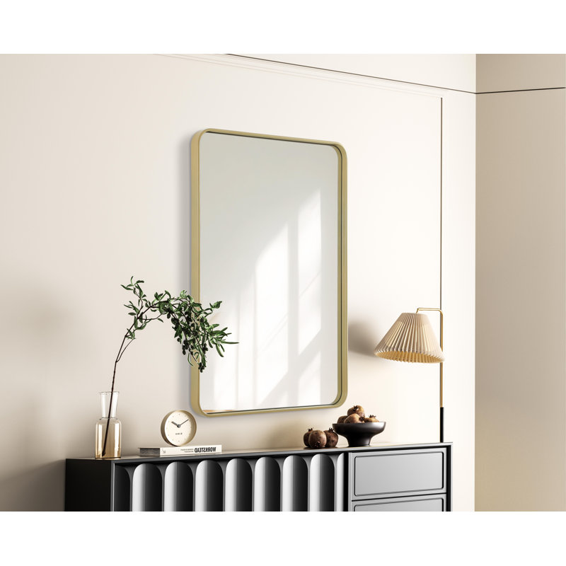 Erath Contour Metal Mirror, Brass, 42" x 28"