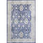 Tapis décoratif bleu en polyester oriental gris doux tissé à la machine-1005963998