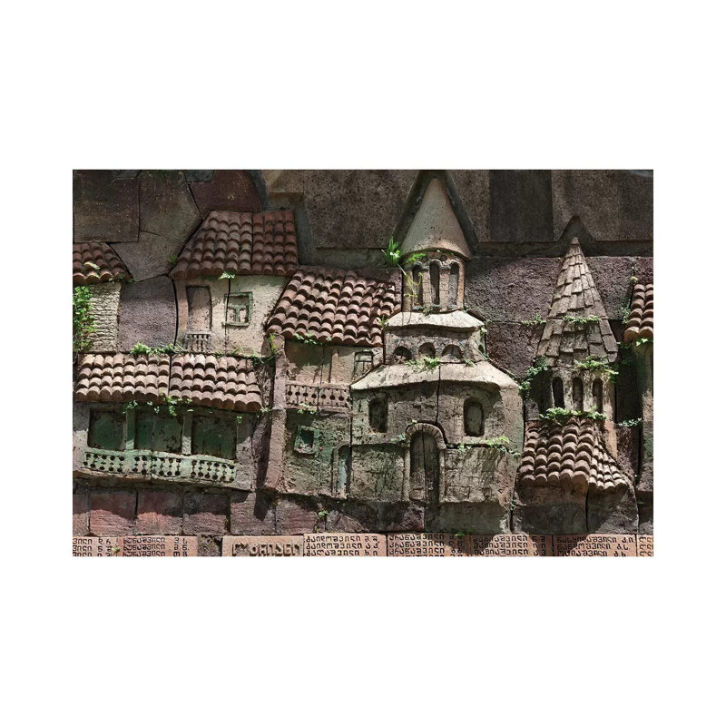 Bas Relief, Sighnaghi, Georgia by Keren Su - Wrapped Canvas Gallery-Wrapped Canvas Giclée, 20.32cm H x 20.32cm W