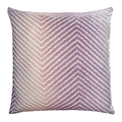 Chevron Embroidered Pillow Cover & Insert