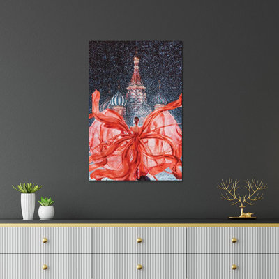 RedRedRed Red Square by Hobopeeba  Unframed Graphic Art