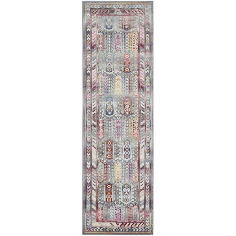 Oldham Ikat Area Rug, Runner 71 x 230cm