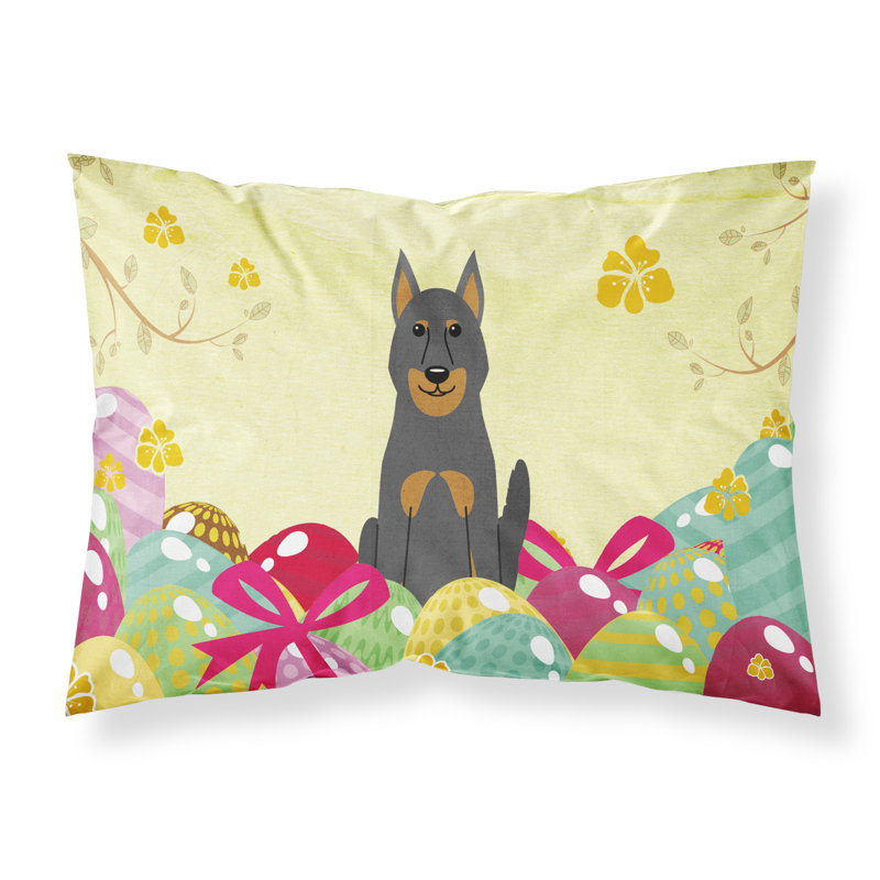Taie d’oreiller œufs de pâques, Berger allemand beauceron