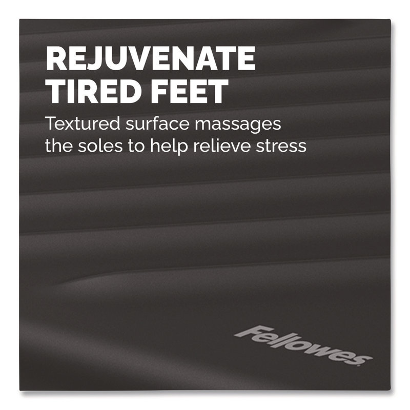 Breyta Black Adjustable Ergonomic Foot Rest with Textured Surface