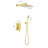 10 Inch Shower Head Bathroom - Luxury Rain Mixer Wall Mounted Brass Crafted Unclogged Showering Effortless Cleaning-115811820