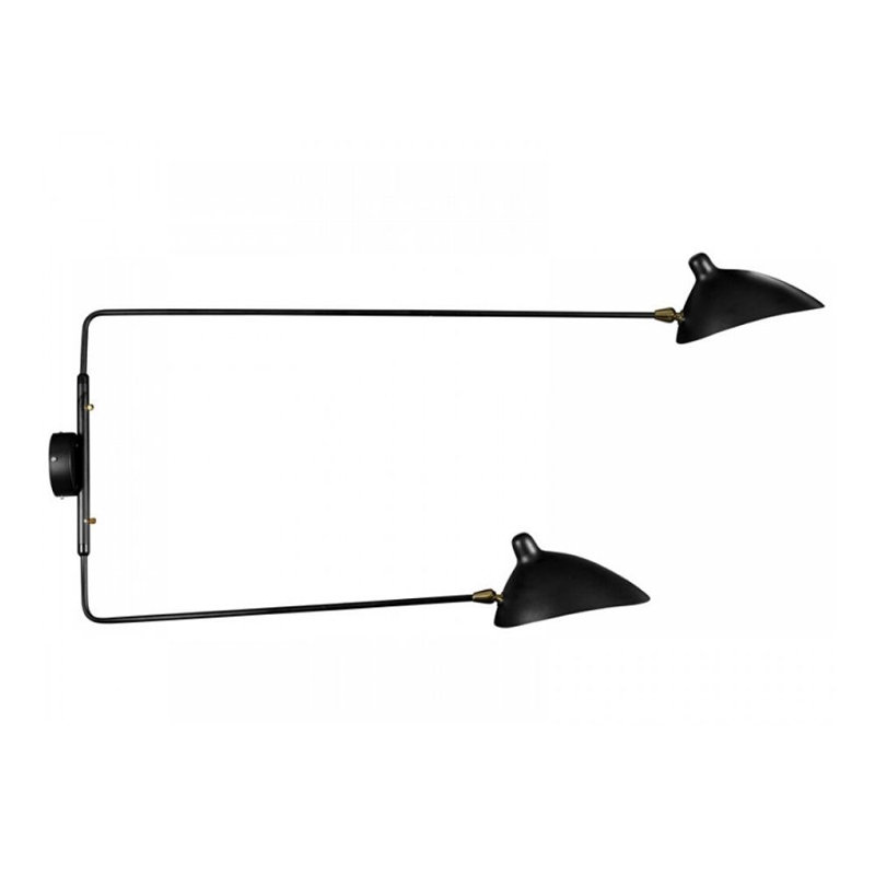 Lampe murale avec bras pivotant 2 lumières Eugenia