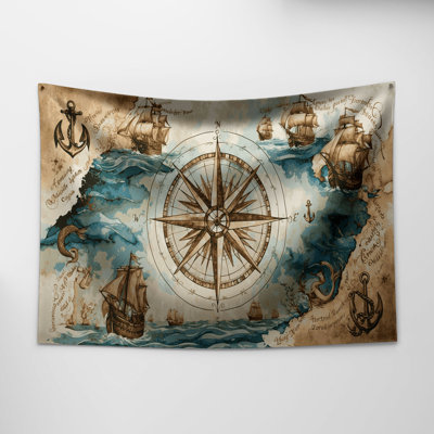 Tapisserie murale «Nautical Sailors dictons»