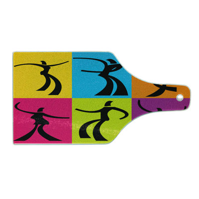 East Urban Home Glass Silhouette Cutting Board