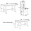 Ensemble de table de salle à manger en bois 6 pièces avec long banc et 4 chaises de salle à manger-2123809249-2123809250-2123809251