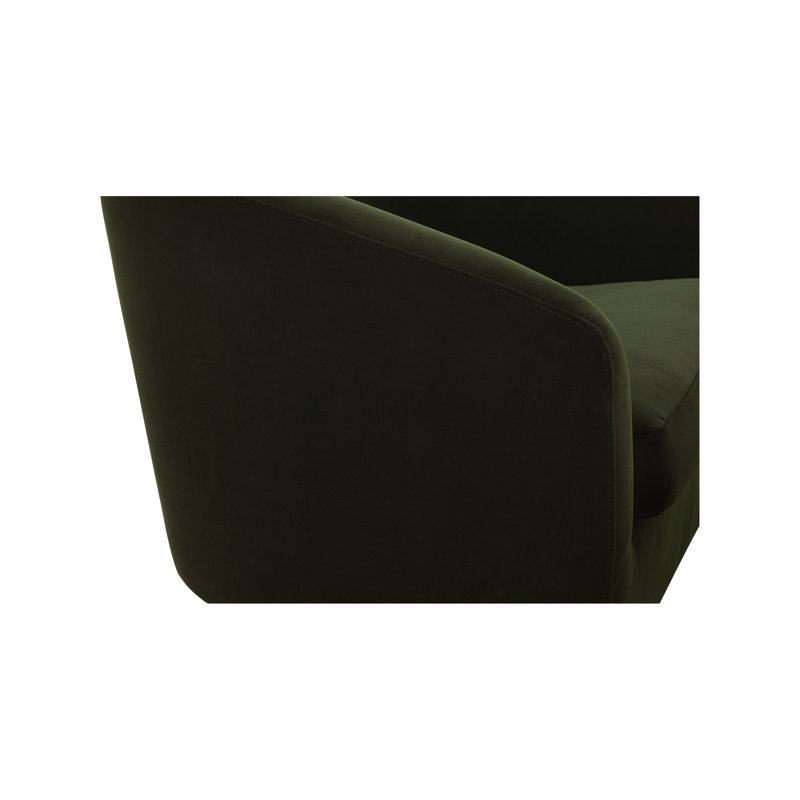 OSCY SWIVEL CHAIR VEGAN SHEARLING WHITE, Dark Green