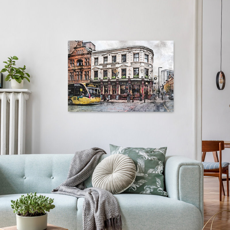 Art classique de la ville, 24" H x 36" W