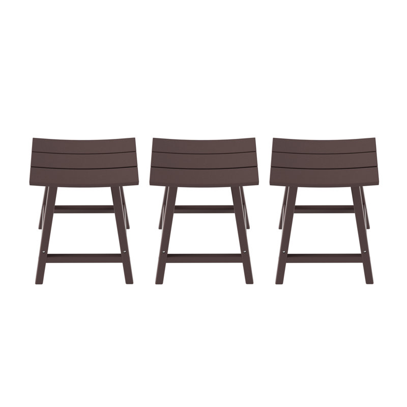 Laguna Outdoor Stool, Counter Stool (24" Seat Height), Dark Brown