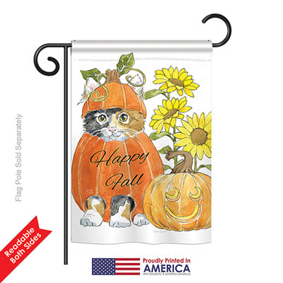 Hovig Double Sided 18.5'' H x 13'' W Polyester Thanksgiving Garden Flag