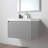 Ledell 30'' Wall-Mounted Bathroom Vanity with Acrylic Sink and Side Cabinet – Fluted Front, Soft-Close Drawers-1580074546