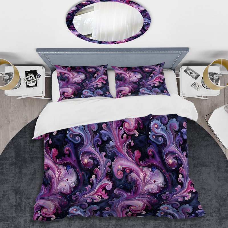 Ensemble de housse de couette Modern, Housse de couette simple et deux taies décorative
