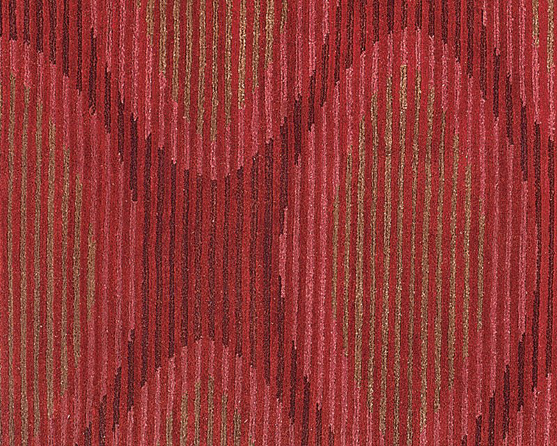 Kiwi Wool Geometric Area Rug in Pink/Red/Taupe, Rectangle 10' x 14'