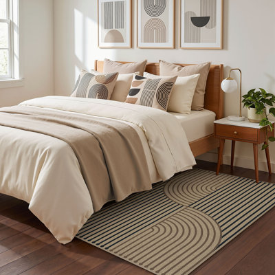 Tapis tissé antidérapant en jute