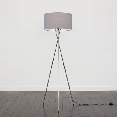 Misner 155cm Camden Tripod Floor Lamp with Large Reni Shade