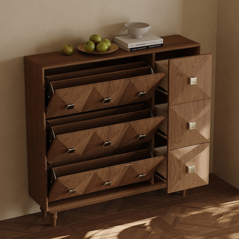 Luxury Style Retro Storage Shoe Cabinet