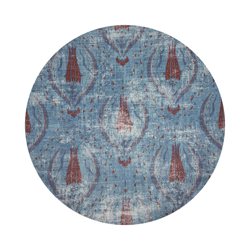 Napperon Byzantine, Bleu