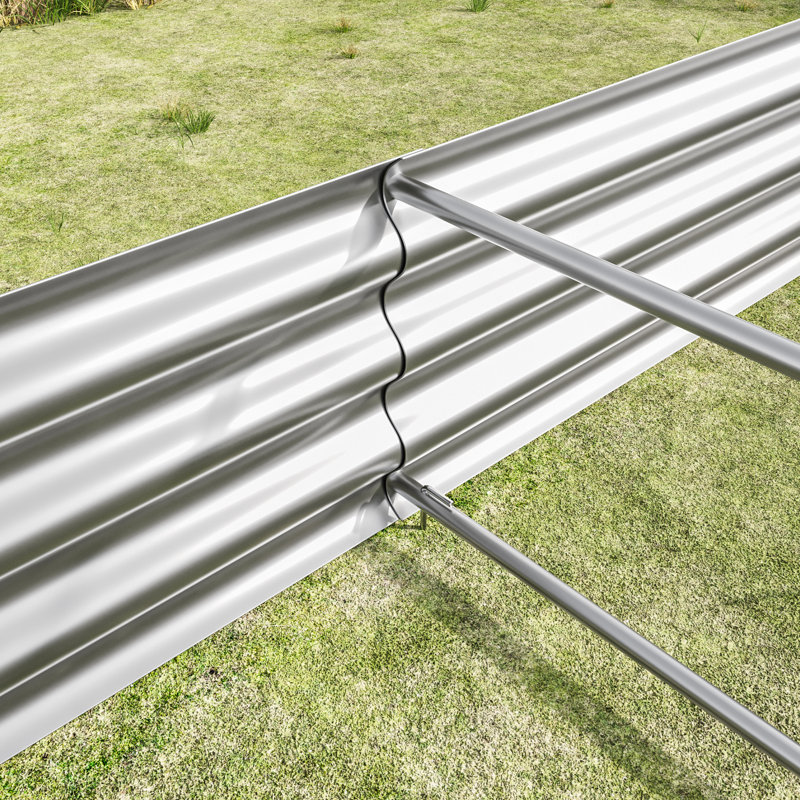 Ensemble de jardin surélevé en métal pour herbes - poids de 23,96 lb, rouille, grand lit pratique, jardins, ensemble de 26,24 rouille, spacieux