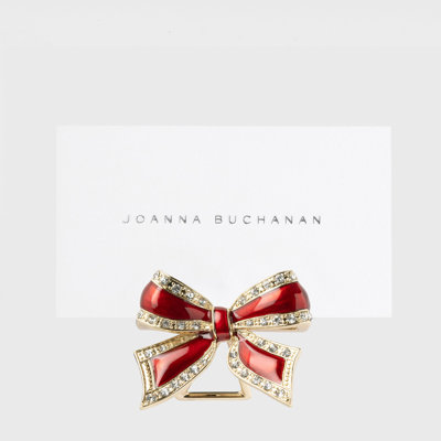 Enamel Bow Placecard Holders