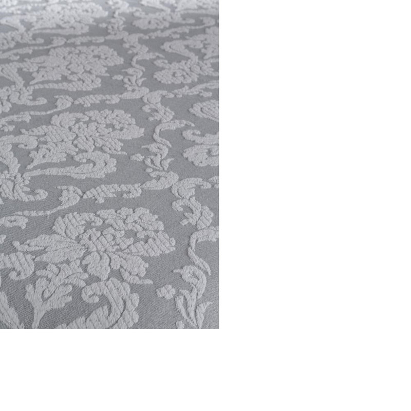 Lisa Cotton Blend Damask Bedspread, 270 x 270 cm, Silver