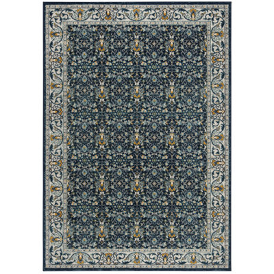 Christa Southwestern Navy/Gray Area Rug