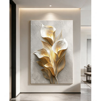 Décoration murale en toile à l'huile Minimalist Elegant