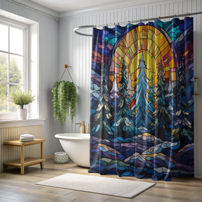 Rideau de douche en verre 1 pièce