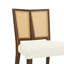 Ensemble de 2 chaises en rotin sans accoudoirs (noyer + beige)-627578302
