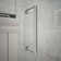 Unidoor Plus 48" W x 36.375" D x 72" H Frameless Pivot Rectangle Shower Enclosure with Fixed Panel