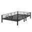 Triple lit superposé avec bureau central et tablettes en métal-2144582673