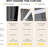  100% Blackout French Door Curtains, Privacy Curtains for Window, Room Darkening Thermal Insulated Door Window Shades for Bedroom, 1 Panel-794367621-794367630