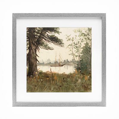 «Boating View Through Tree Trees», impression sous verre, conception de Lula Bijoux & co.