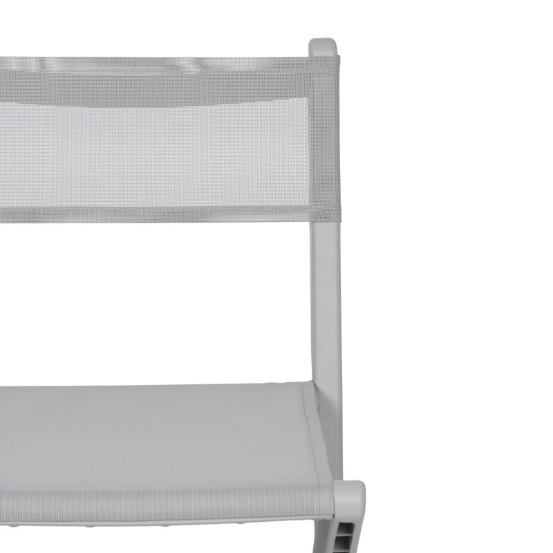 Patio Dining Side Chair, Grey