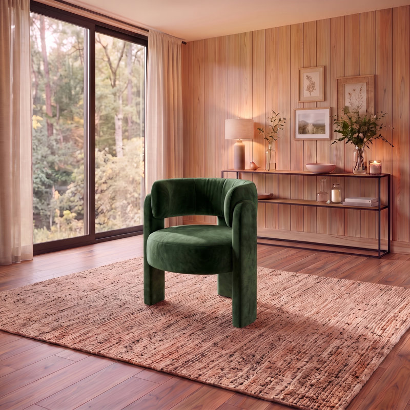 Fauteuil d'appoint moderne et moderne, Vert antique