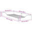 Floor Bed Frame Solid Pine Wood-874312381-874312353