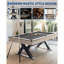 Table de billard de 7 pi pour adultes, ensemble complet de billard avec 2 queues, 16 boules, triangle, craie et brosse, fabrication de pieds en K, tissu professionnel-121387282