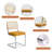 Dining Chairs , Velvet Rattan Side Accent Chairs, Modern Mid Century Breuer Designed Chairs, Upholstered Dining Living Room Kitchen Chairs-1034013907-1018212089