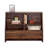 Mid-Century Modern Bookcase, Brown Finish