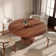Gullveig Space-Saving Round Solid Wood Dining Table For Kitchen Restaurant Breakfast Office
